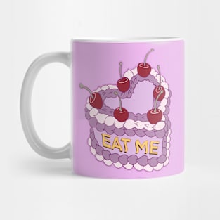 Purple Cake Eat Me Mug